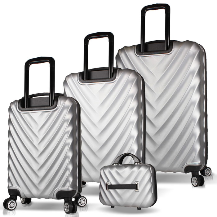 Zoozie Bags Juego de maletas de 4 piezas Gris